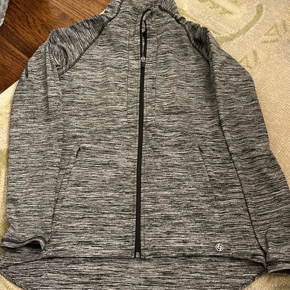 Lija zip up black white and grey jacket size L